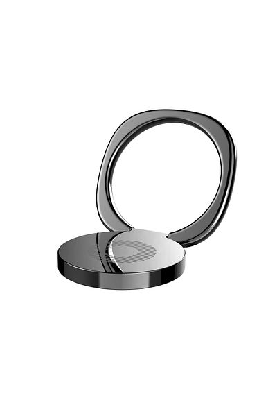 Baseus Suport magnetic pentru telefon cu deget inelar Privity și funcție de suport - Negru