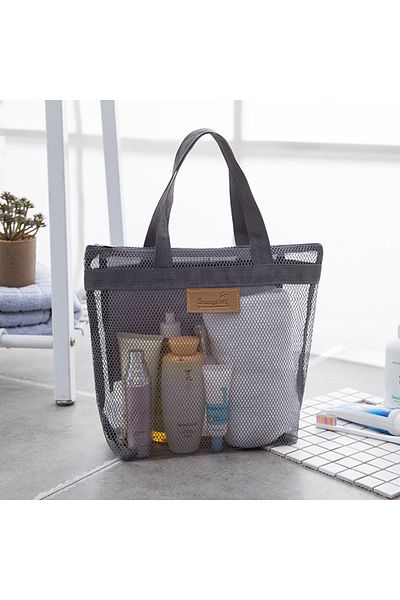 Choice A Mesh Makeup Toiletry Storage Bags Handbags Portable Travel Washing Body Shower Tools Organizer Ha.