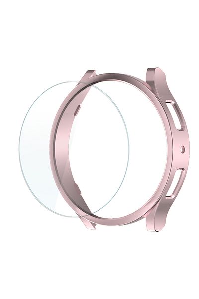 Choice Galaxy Watch7 40mm Rose Gold Case for Samsung Galaxy Watch7 6 5 4 40mm 44mm Screen Protector Hard PC