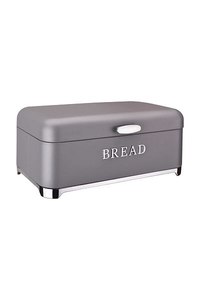 Bayev Cuisine Gray Metal Bread and Spice Storage Set - Bread and Spice Rack 0045
