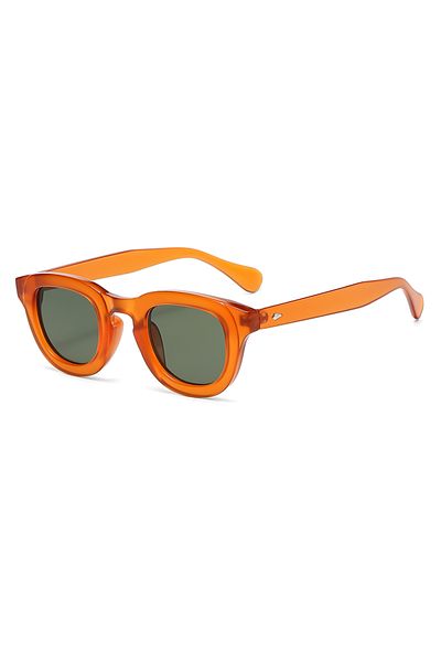 Choice orange green New Sunglasses Oval Frame Thick Frame Personality Fashion Multi color Sun Glasses Class