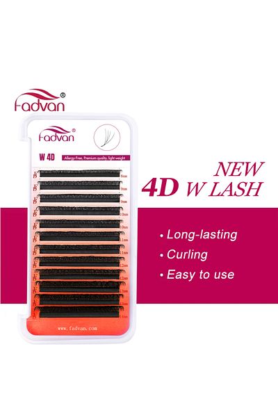 Choice 814mix D Fadvan 4d W Shape Easy To Embellish Eyelash Extension C/d Curl Premade Volume Fans Soft Sty