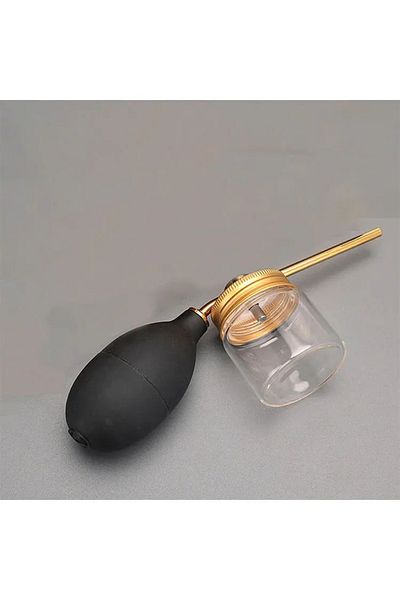 Choice 1 pc Refillable Barber Powder Spray Bottle Hair Building Fiber Applicator Talc Powder Blower Puffer