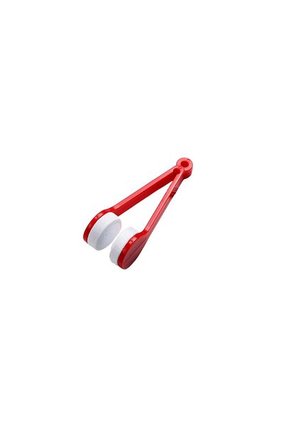 Choice Red 1pc Portable Multifunctional Eyeglass Cleaning Wipe Green Microfiber Lens Brush for Sunglasses G