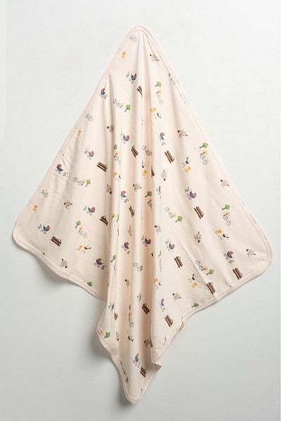 elite by seba Water Green Unisex Baby Blanket with Teddy Bear 100% Cotton