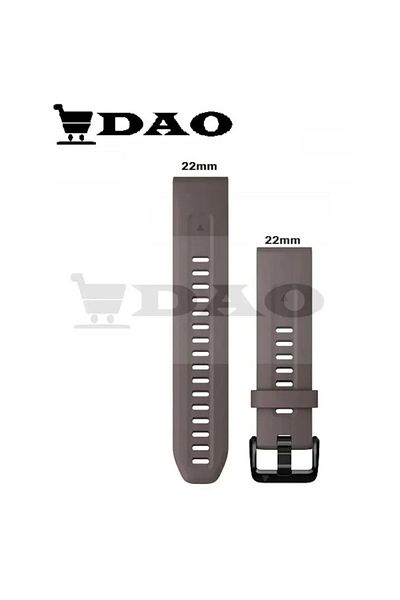 DAO Curea din silicon gri DAO, 22 mm, sistem QuickFit, 2 șurubelnițe incluse, compatibilă Samsung, Huawei