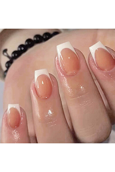 Choice Yellow 24pcs Press on Nails Short Almond Bowknot Black Press on Nails ...