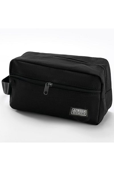 Choice black Portable large-capacity storage bag for men and women's makeup and toiletries; multi-functiona