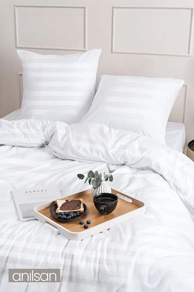 Anılsan Striped Double Buttoned Duvet Cover Quilt Cover 100% Cotton, 83Tel