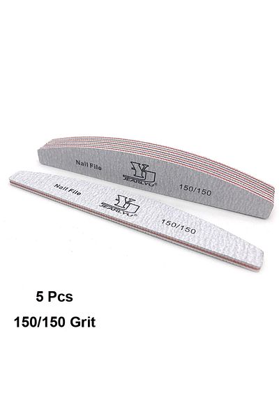 Choice Grit-150 5Pcs/Lot Nail File Mix Color Limas 80/100/150/180/240 Grit Professional Sandpaper Cuticle R