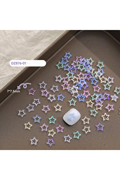 NAILFYOU 50 قطعة DZ976-01 50 قطعة من زينة أظافر كاواي مزيج من الراتنج الشفاف ...