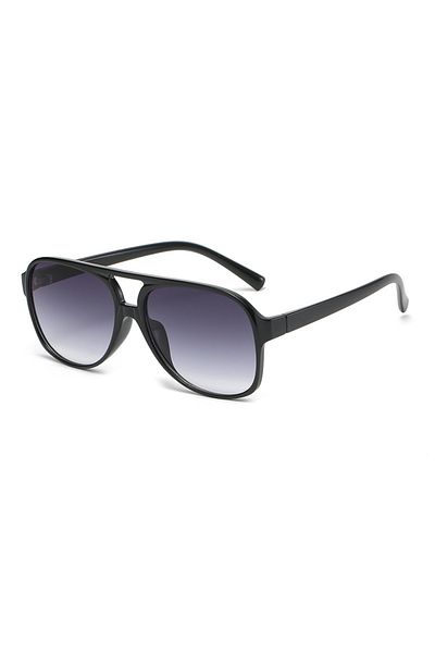 Choice No Polarized gradient gray Retro Polarized Sunglasses for Womens Mens Large Frame Classic 70s Vintag