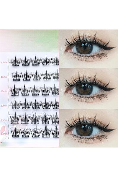 Choice Ace-6r Glue Free False Eyelash, Natural Style False Eyelash, Reusable, Suitable For Beginners, Ace &