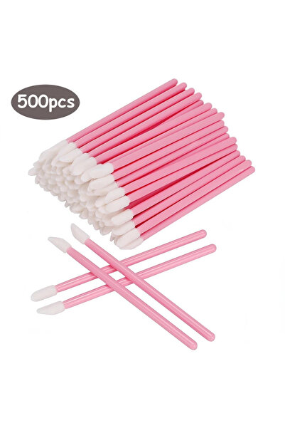 Choice3 وردي 500 قطعة 500/1000 قطعة من أعواد الشفاه وأدوات تطبيقها فرشاة شفاه للاستخدام مرة واحدة فرشاة أحمر الشفاه أداة تطبيق ملمع الشفاه