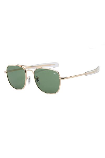 Choice As Show Gold Green Fashion American Army Military Optical AO Pilot Sunglasses For Men Women Classic