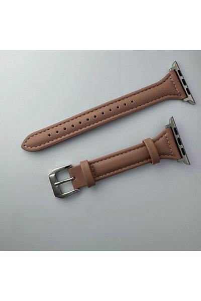 Choice 38 40 41mm Rose red Slim Leather Strap for Apple Watch Band 44mm 40mm 41mm 49mm 45 Mm Wrist Women Br
