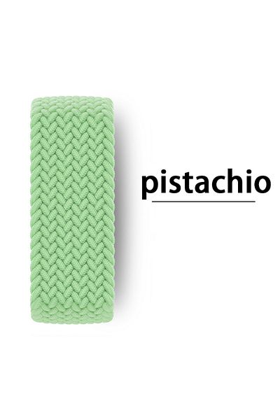 Choice SS 42 44 45 46 49 mm pistachio Braided Solo Loop For Apple watch Band 44mm 45mm 42mm 40mm 41mm 46mm
