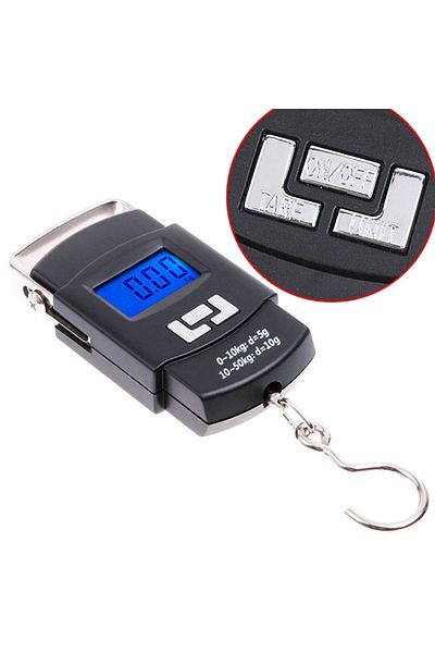 Aptel Electronic hand scale, capacity 50 kg, 4 units, automatic shut-off, black