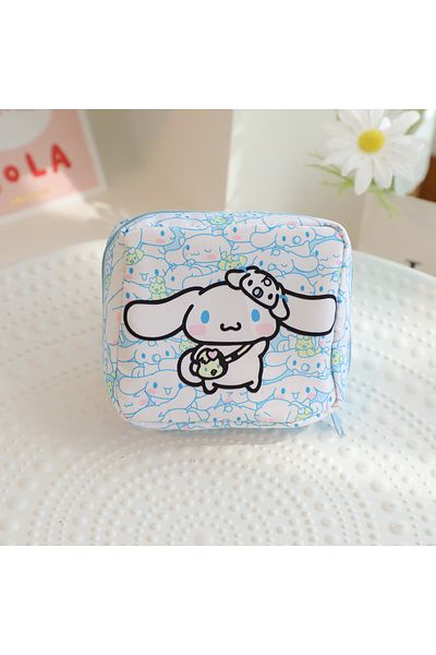 Miniso 1pcs Cinnamoroll Kawaii Cartoon Kuromi My Melody Hello Kitty Menstrual Bag Cute Girly Purse Portable
