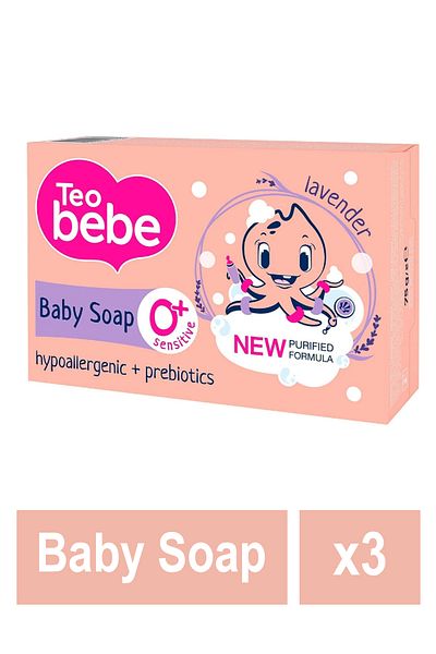 Teo Σαπούνι μωρού BEBE Λεβάντα 75γρ x 3
