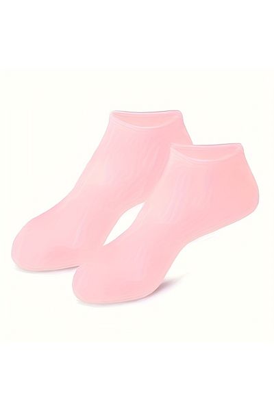 Choice 1Pair-Pink 1 Pair Of Moisturizing Silicone Foot Socks - Specially Designed For Cracked Feet, Contain