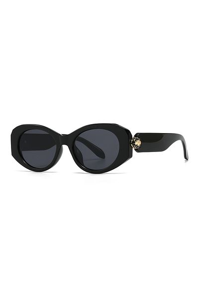 Choice black Cross-Border European and American Export Sunglasses Korean Trendy Retro Square Large Frame Su