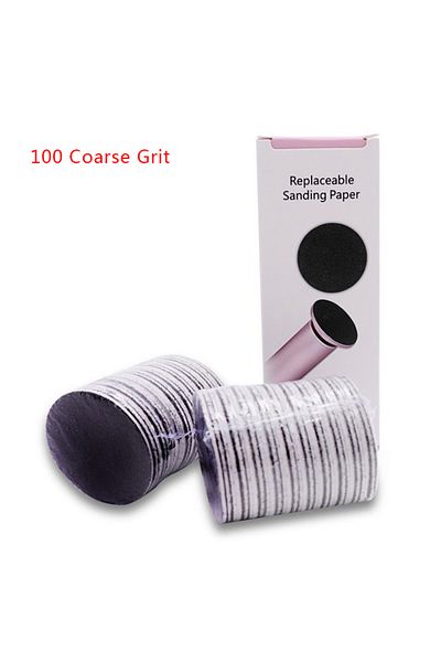 Choice 100 Coarse grit Foot Dead Skin Sandpaper Smart Wheel Pedicure File Flexible Grinding Disc Tool Repla