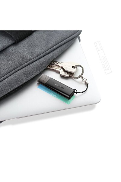 Ugreen Cititor de carduri de memorie SD TF pentru computer USB 3.0 negru
