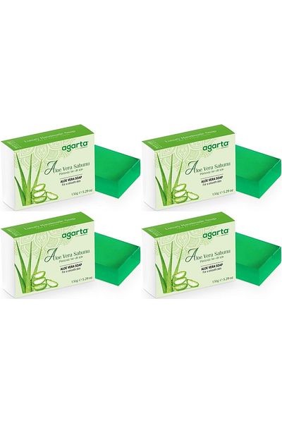 Agarta Handmade Natural Soap 150Gr Aloe Vera (Set of 4)