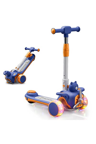 Nichiduta Trotineta 3 in 1 pentru copii, Nichiduta, pliabila, cu ghidon reglabil, manerele ergonomice, muzica,