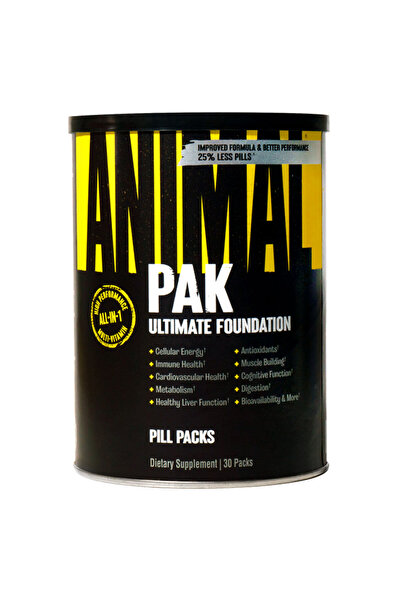 Universal Nutrition مجموعة أنيمال ألتيميت فاونديشن، 30 عبوة، لدعم الصحة والمناعة