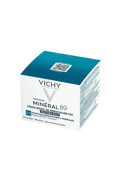 Vichy Crema faciala hidratanta si calmanta cu acid hialuroic, MINÉRAL 89, 50 ml