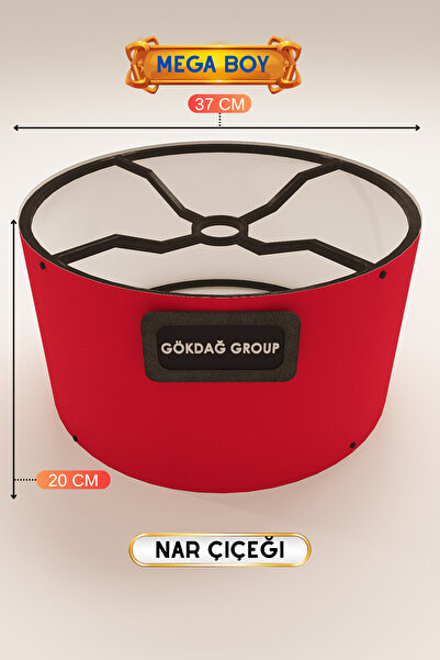 GÖKDAĞ GROUP Nar Çiçeği Lambader Başlığı 37 CM Mega Boy Pratik Kurulum