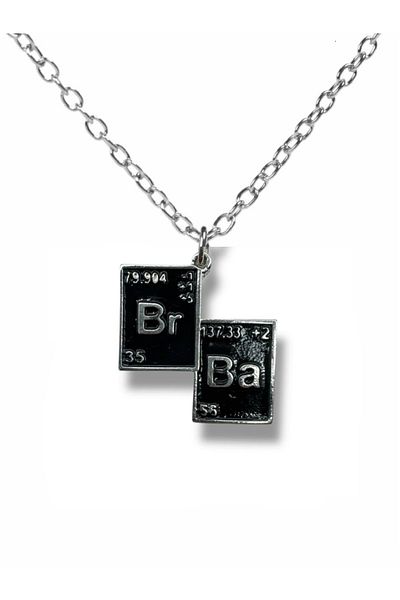 Herşey Nota Breaking Bad Black Unisex Necklace – Tv Series and Cinema Themed Metal Accessory with 60 cm Chain