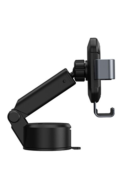 Baseus Uchwyt samochodowy na telefon teleskopowy grawitacyjny na szybę deskę rozdzielczą czarny