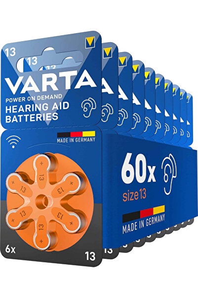 Varta Baterie 13 PR48 pentru aparat auditiv 1.45V cutie 60 buc