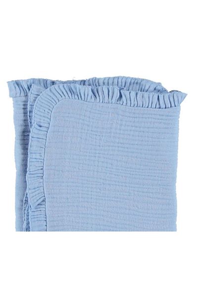 bipamuk Ruffled Muslin Baby Blanket 100% Cotton Breathable 80X90 cm