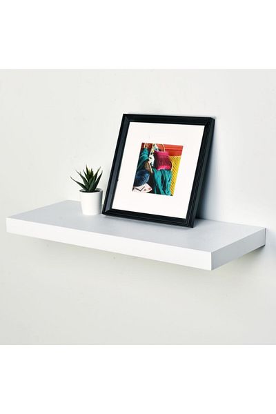 HONEYBEE Wall Mounted Laminated Dust-Resistant Rectangular MDF floating Shelf