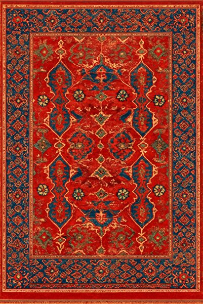 Rugs Modern Halı سجادة موسو ذات نمط أحمر برتقالي منسوجة ذات طابع عتيق للديكور...