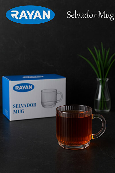 KAMPANYALI Rayan Salvador Series 6-Piece Mug Mug Cup Set |   Modern Design Coffee & Tea Cup Set