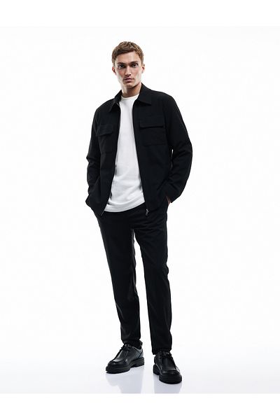Koton Slim Fit Trousers with Tie-Up Folded Leg Pocket Detail