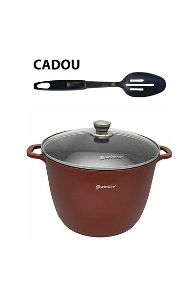 SCHMITTER High pot with lid Schmitter, ceramic, 28 cm, 10.5 L + Plastic Spoon as a Gift