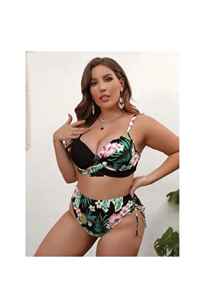 FITINT Women's Push-Up High-Waisted 2-Piece Swimsuit –