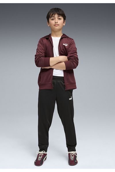 Puma Νεανικό κοστούμι από πολυεστέρα με κουκούλα και φερμουάρ