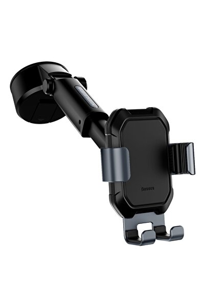 Baseus Uchwyt samochodowy na telefon teleskopowy grawitacyjny na szybę deskę rozdzielczą czarny