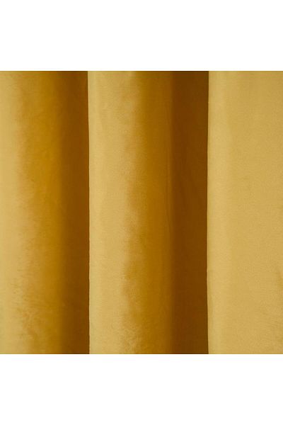 Heinner Home Set of 2 velvet curtains 140x270 cm - yellow