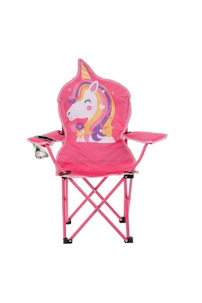 OEM Scaun camping pliabil pentru copii, 36x36x75 cm, Roz