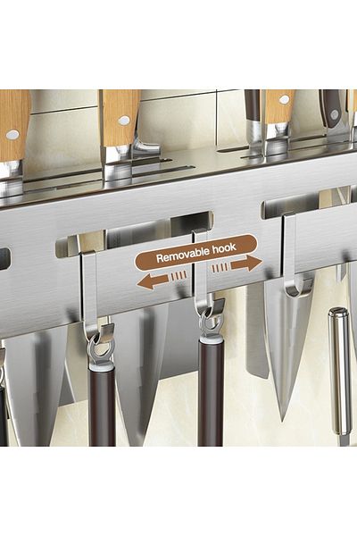 Türkiye 201 Stainless Steel Knife Holder Rack Wall Mounted Strength Holder Magnet Knife Magnetic Storage Hol