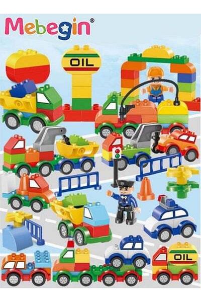 MEBEGIN 168PCS Building Blocks Set with Different Car Models, DIY Assembling Toys, Early Education Toy