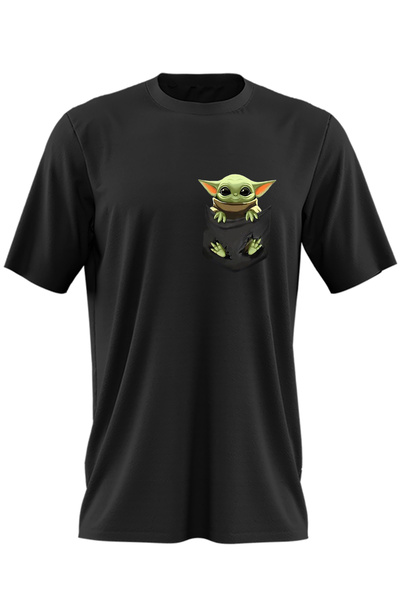 OEM Tricou barbati Baby Yoda Pocket, Star Wars, Mandalorian